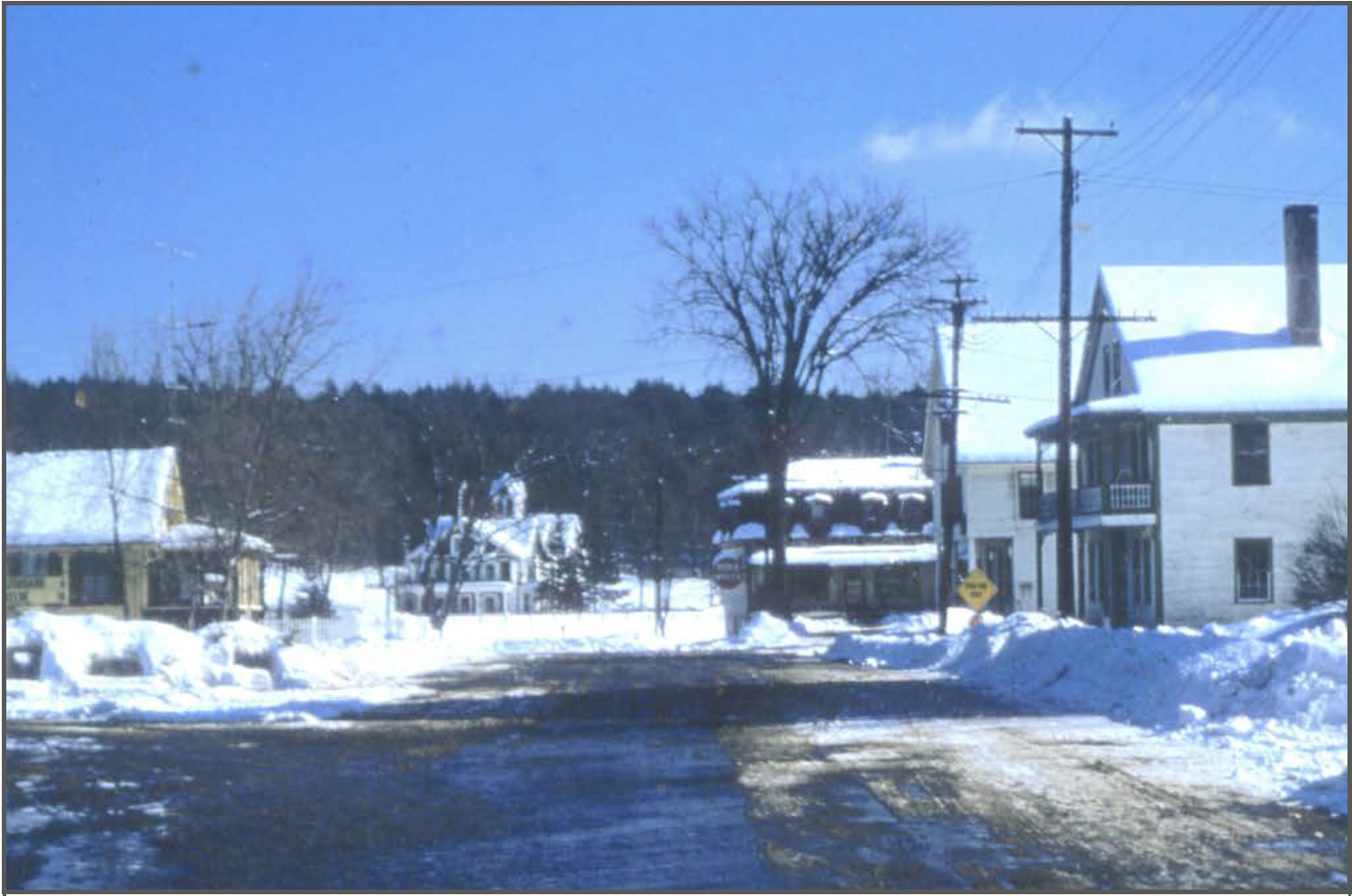 Lower Main Street - Blizzard of 1956 - Stan Sawyer