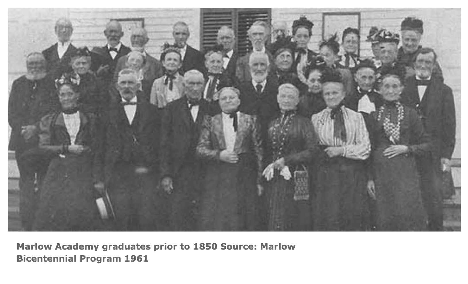 Marlow Academy graduates prior to 1850