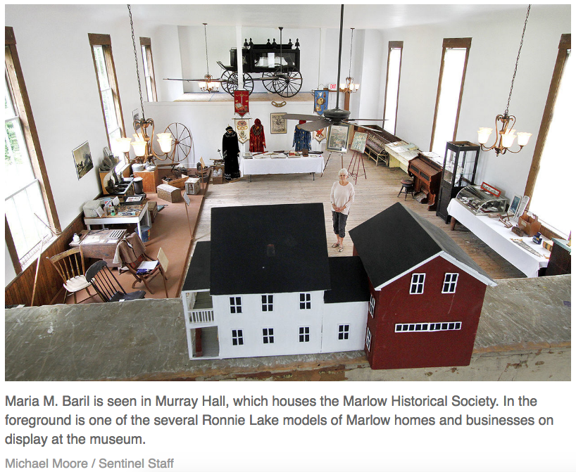 Maria Baril in Murray Hall - Michael Moore photo - Keene SentinelSentinel