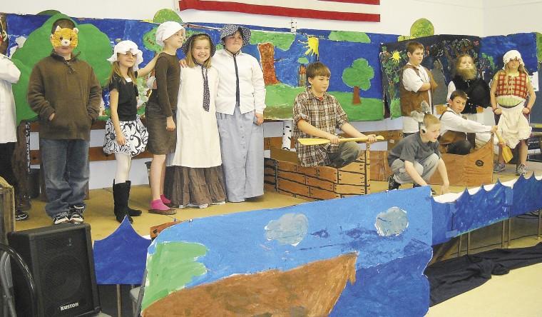 Marlow students in history play