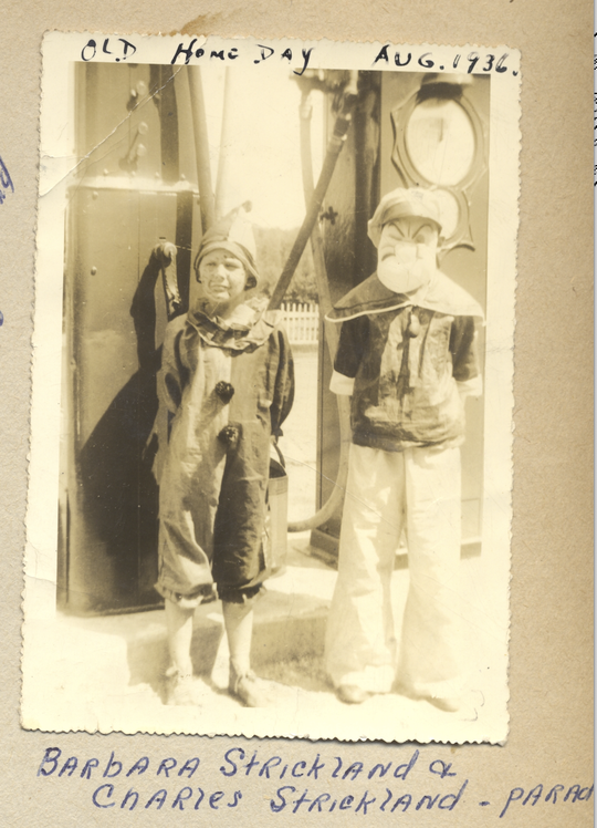 Barbara and Charles Strickland - Marlow Scrapbook - 1936 175th Anniversary